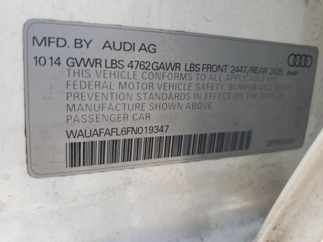 WAUAFAFL6FN019347 Audi A4 PREMIUM