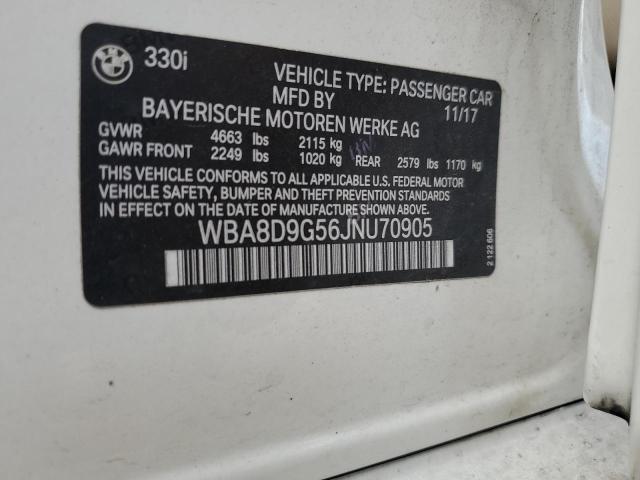WBA8D9G56JNU70905 BMW 330 XI