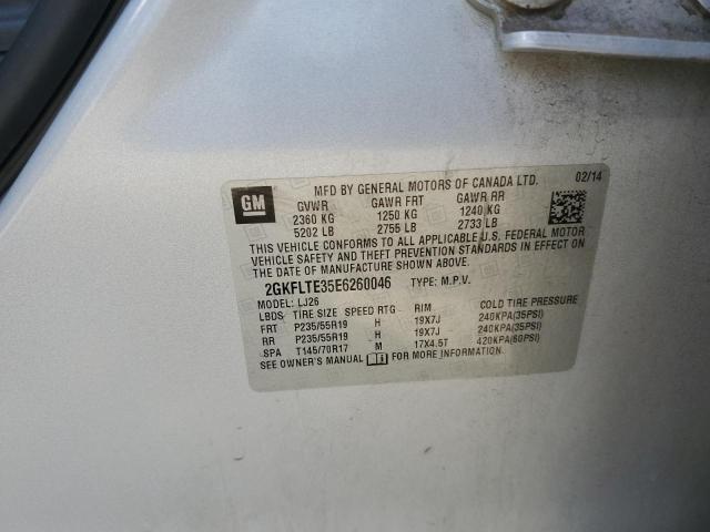 2GKFLTE35E6260046 GMC Terrain Slt