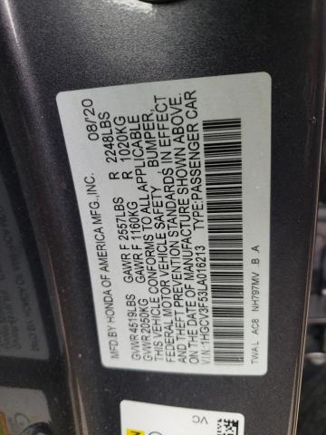 1HGCV3F53LA016213 Honda Accord Hybrid Exl