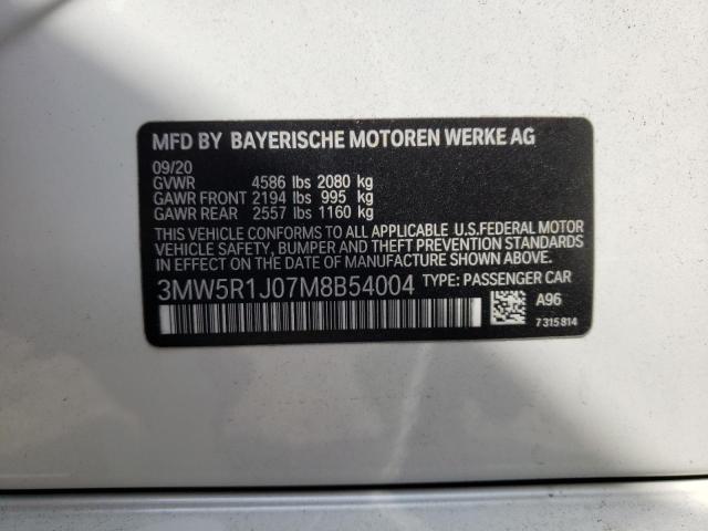3MW5R1J07M8B54004 BMW 330I