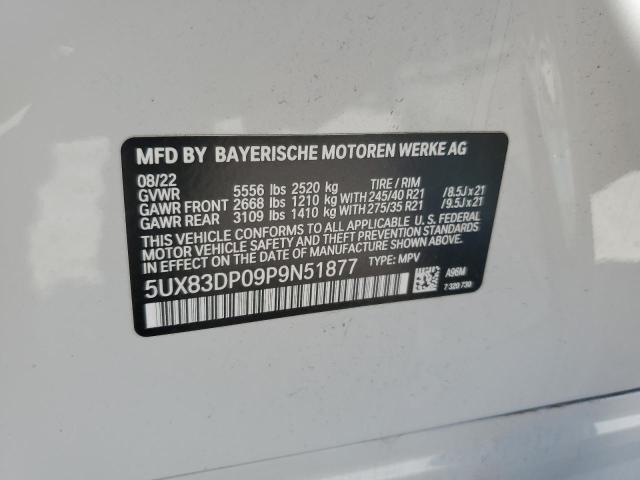 5UX83DP09P9N51877 BMW X3 M40i