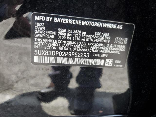 5UX83DP02P9P52293 BMW X3 M40i