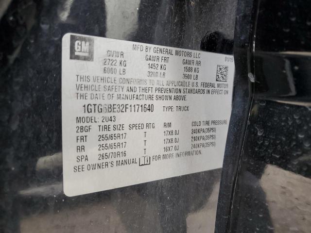 1GTG6BE32F1171640 GMC CANYON SLE