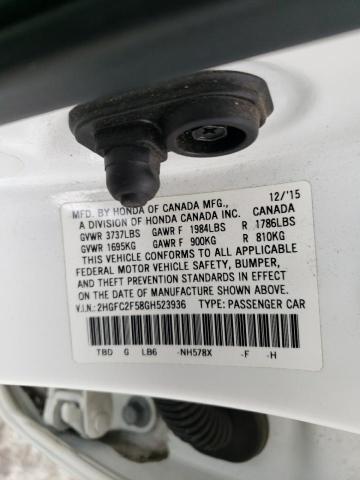 2HGFC2F58GH523936 Honda Civic Lx