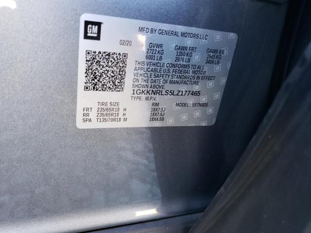 1GKKNRLS5LZ177465 GMC ACADIA SLE