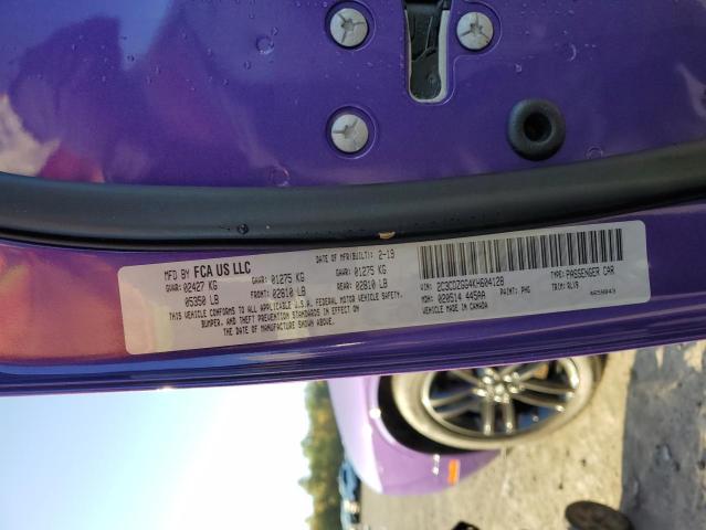 2C3CDZGG4KH604128 Dodge Challenger Sxt