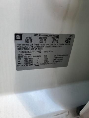 1GKS2JKJ4FR177772 GMC YUKON XL DENALI