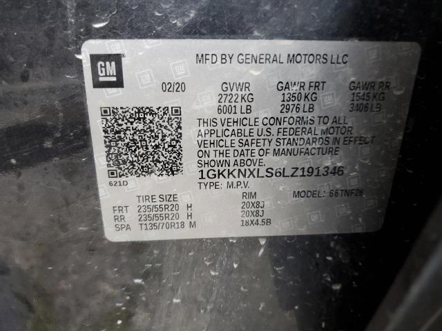 1GKKNXLS6LZ191346 GMC Acadia Denali