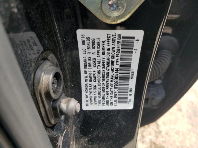 19XFC1F90GE037144 Honda Civic Touring