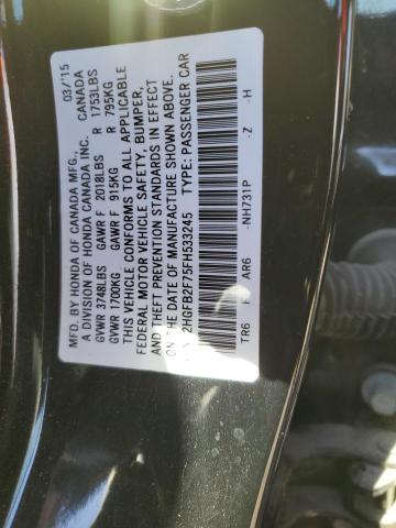2HGFB2F75FH533245 Honda CIVIC SE