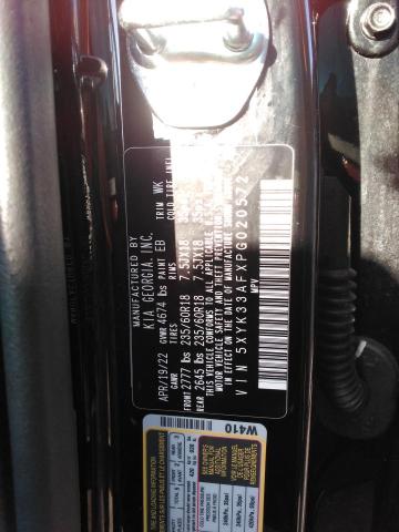 5XYK33AFXPG020572 KIA Sportage Ex