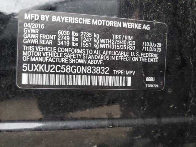5UXKU2C58G0N83832 BMW X6 Xdrive35i