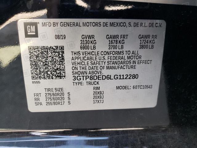 3GTP8DED6LG112280 GMC Sierra C1500 Slt