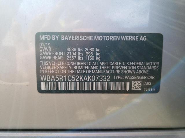 WBA5R1C52KAK07332 BMW 330I