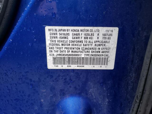 JHMGK5H58HS008917 Honda FIT LX
