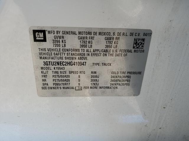 3GTU2NEC2HG410947 GMC Sierra K1500 Slt