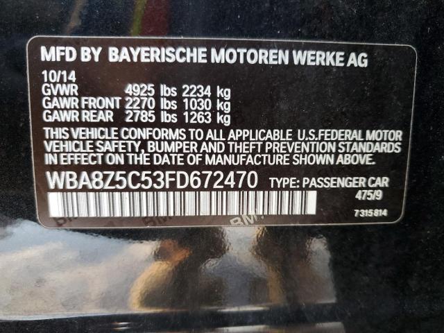 WBA8Z5C53FD672470 BMW 328 Xigt Sulev
