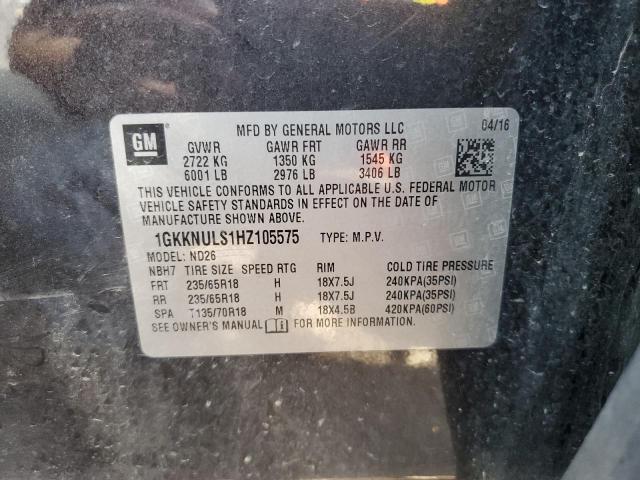 1GKKNULS1HZ105575 GMC Acadia Slt-1