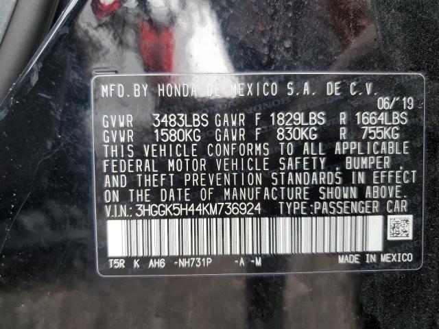 3HGGK5H44KM736924 Honda FIT LX