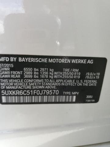 5UXKR6C51F0J79570 BMW X5 Xdrive50i