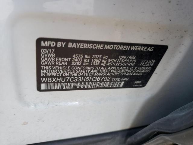WBXHU7C33H5H36702 BMW X1 Sdrive28i