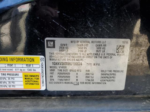 1GKKVSKD3HJ199674 GMC Acadia Limited Slt-2