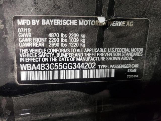 WBA4B3C55GG344202 BMW 435 Xi Gran Coupe