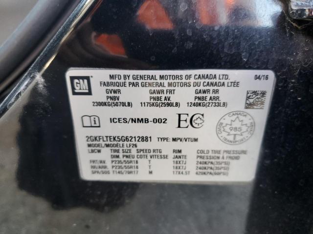 2GKFLTEK5G6212881 GMC Terrain Sle