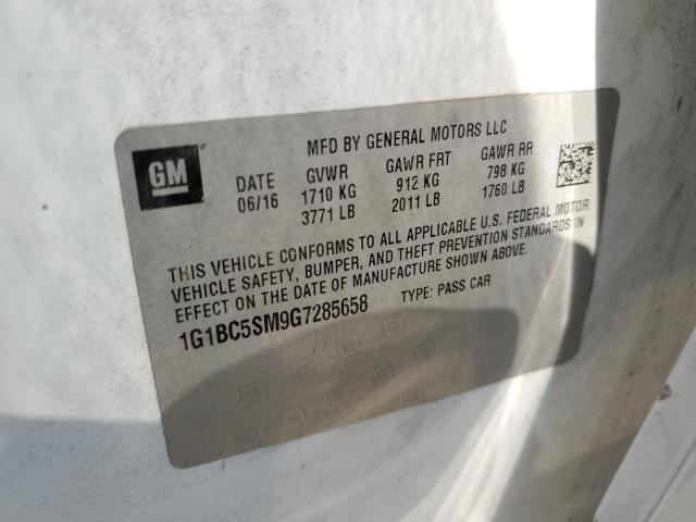 1G1BC5SM9G7285658 Chevrolet CRUZE LS