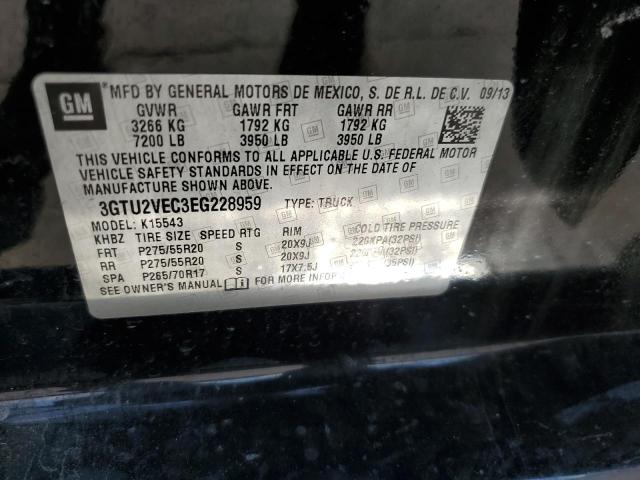 3GTU2VEC3EG228959 GMC Sierra K1500 Slt