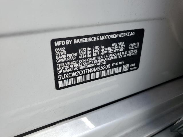 5UXCW2C07N9M95205 BMW X7 Xdrive40i