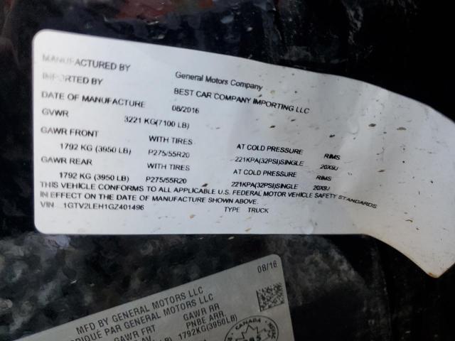 1GTV2LEH1GZ401496 GMC Sierra K1500
