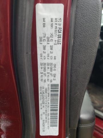 1C4RDJDG4GC416358 Dodge DURANGO LIMITED
