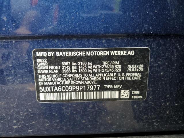 5UXTA6C09P9P17977 BMW X5 Xdrive45e