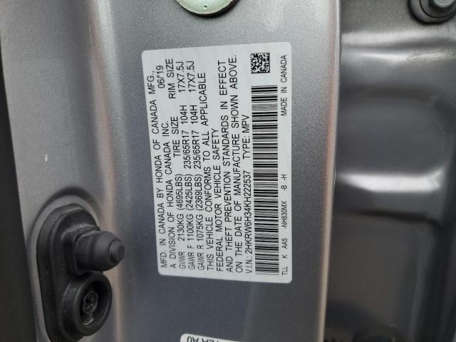 2HKRW6H34KH222537 Honda CR-V LX