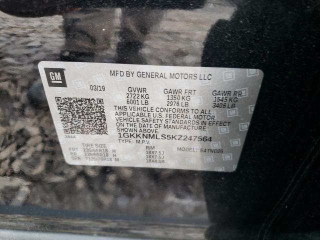 1GKKNMLS5KZ247564 GMC Acadia Slt-1