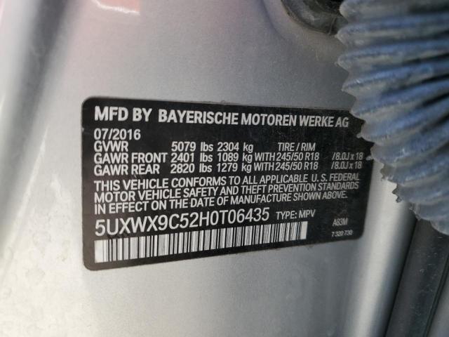 5UXWX9C52H0T06435 BMW X3 Xdrive28i