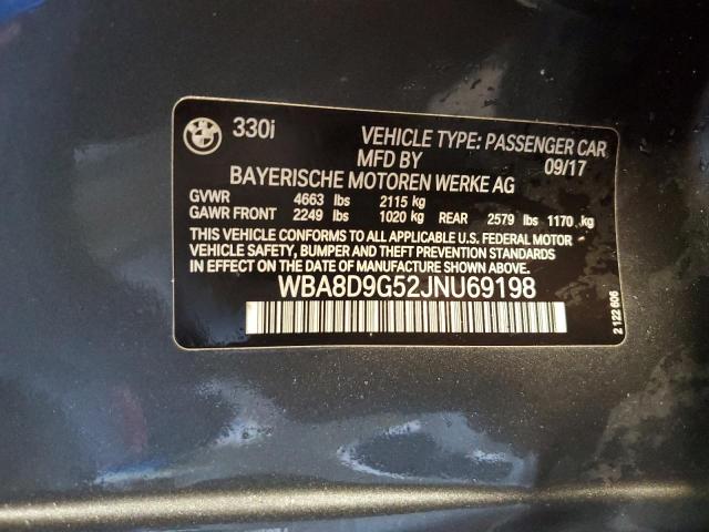 WBA8D9G52JNU69198 BMW 330 XI