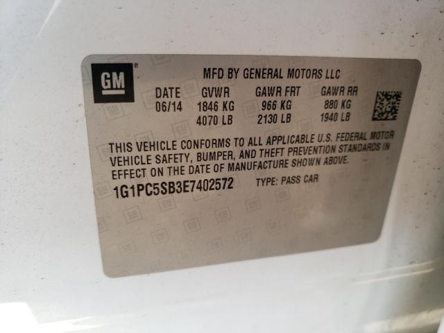 1G1PC5SB3E7402572 Chevrolet CRUZE LT