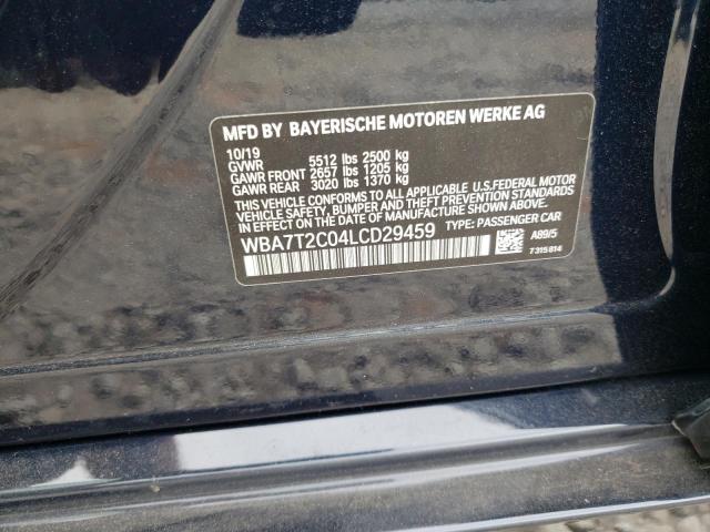 WBA7T2C04LCD29459 BMW 740 I