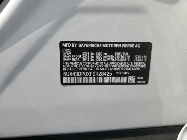 5UX43DP0XP9R28425 BMW X3 Sdrive30i