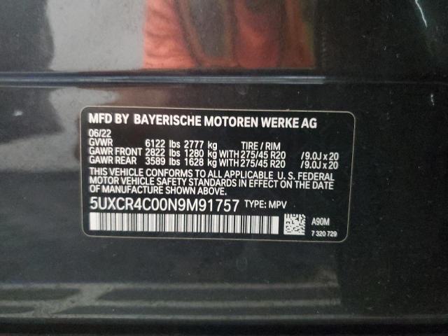 5UXCR4C00N9M91757 BMW X5 Sdrive 40i