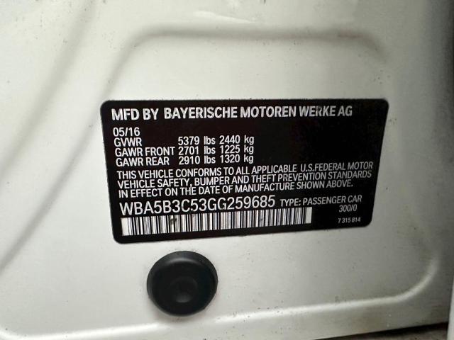 WBA5B3C53GG259685 BMW 535 XI