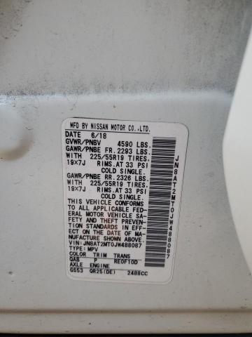 JN8AT2MT0JW488087 Nissan ROGUE S