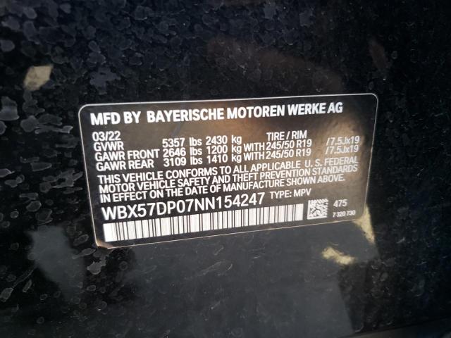 WBX57DP07NN154247 BMW X3 Xdrive30i