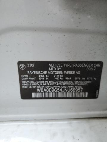 WBA8D9G54JNU68957 BMW 330 XI