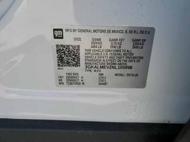 3GKALMEV2NL105998 GMC Terrain Sle