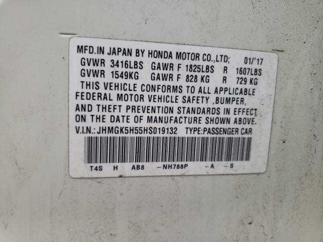 JHMGK5H55HS019132 Honda FIT LX