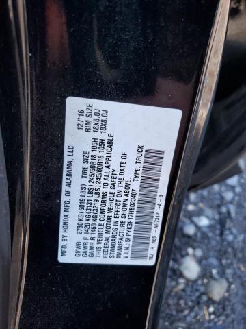 5FPYK3F17HB023407 Honda Ridgeline Sport
